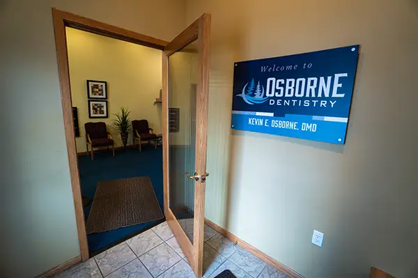 The entryway at Osborne Dentistry 