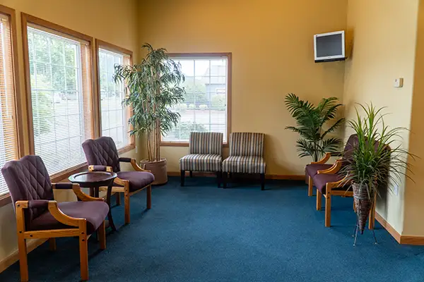 The waiting area at Osborne Dentistry 
