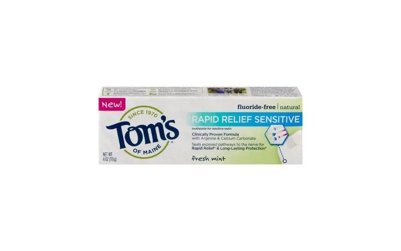  Toms Rapid Relief Sensitive Toothpaste 